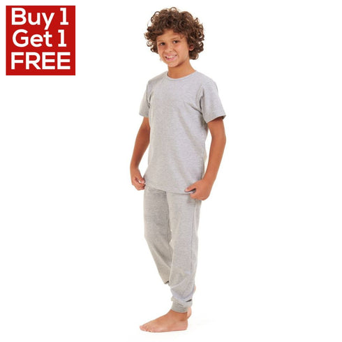 Boys summer pajama set Grey t-shirt + Pants